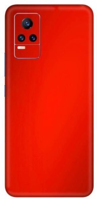 Vcare GadGets Vivo Y21e 5 G Mobile Skin(Metallic Red Shining)