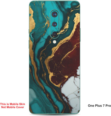 VYBE The Smart Choice One Plus 7 Pro Abstract Embossed Mobile Skin(Brown Sugar A1)