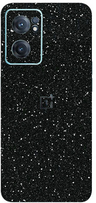 AsSkin One Plus Nord Ce2 5g, one plus nord ce2 5g Mobile Skin(Ultra Super Black Glitter With High Matte Finish.)