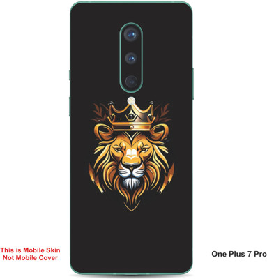 VYBE The Smart Choice One Plus 7 Pro Lion Embossed Mobile Skin(Yellow & Black 22)