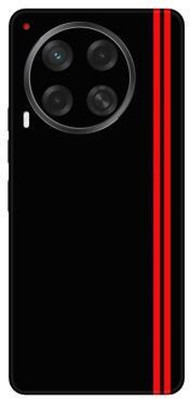 Vcare GadGets Camon 30 (5G) Mobile Skin(Black & Red)