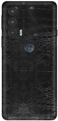 Vcare GadGets Moto Edge 20 5G Mobile Skin(Black)