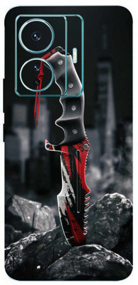 TJ CREATION VIVO T1 PRO 5G Mobile Skin(Killer Knife Skin With High Matte Finish.)