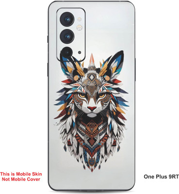 VYBE The Smart Choice One Plus 9RT Cat Embossed Mobile Skin(Multi Colour 28)