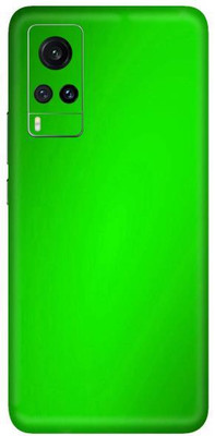 Vcare GadGets Vivo X60 Mobile Skin(Metallic Green Shining)