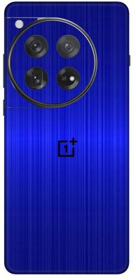Vcare GadGets Dark Blue Brushed OnePlus 12 5G With Logo Mobile Skin(Dark Blue Brushed)