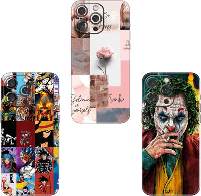 wrap craft APPLE IPHONE 13 PRO MAX COMBO (PACK OF 3) Premium Vinyl BACK Mobile Skin(Multicolor)