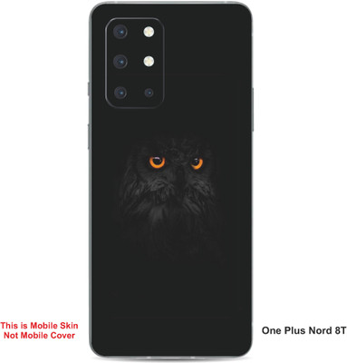 VYBE The Smart Choice One Plus Nord 8T Owl Embossed Mobile Skin(Charcoal Black 37)