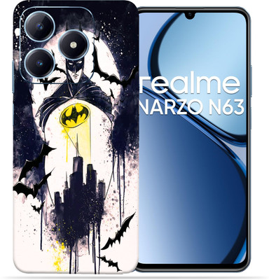 OggyBaba OggyBaba Realme Narzo N63 Mobile Skin(Black Batman)
