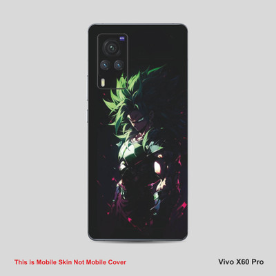 VYBE The Smart Choice Vivo X60 Pro Goku Mobile Skin Mobile Skin(Olive Green A6)