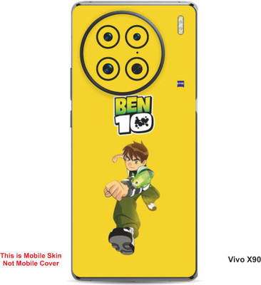 VYBE The Smart Choice Vivo X90 Ben 10 Embossed Mobile Skin(Golden Yellow B14)