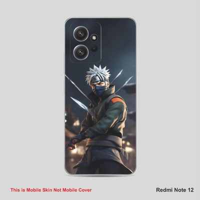 VYBE The Smart Choice Redmi Note 12 Kakashi Mobile Skin Mobile Skin(Black B38)