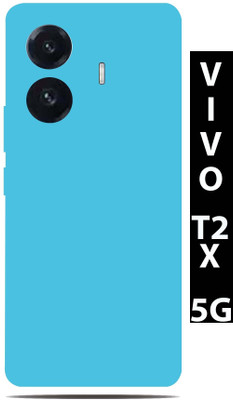 BugguSkin VIVO T2X 5G Mobile Skin(Ultra Super Lightblue Matte Skin With High Mattte Finish.)