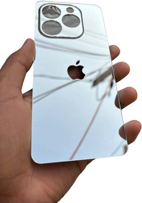 TWUAOP INFINIX SMART 8 MOBILE SKIN, MIRROR BACK PANNEL ACRYLIC SHEET Mobile Skin(Silver)