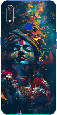 mehra Realme 3 Lord Krishna Leather Premium Full Back & Side Coverage Theme Mobile Skin(Multicolor)