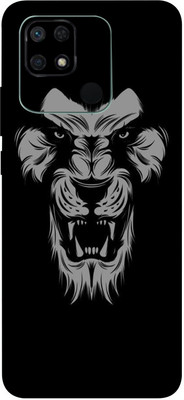 TJ CREATION REDMI 10C Mobile Skin(Black Lion Skin With High Matte Finish.)