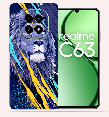 OggyBaba Realme C63 5g Mobile Skin(Text Lion)