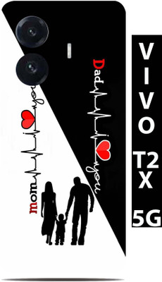 BugguSkin VIVO T2X 5G Mobile Skin(Ultra Super Mom Love Dad Skin With High Mattte Finish.)
