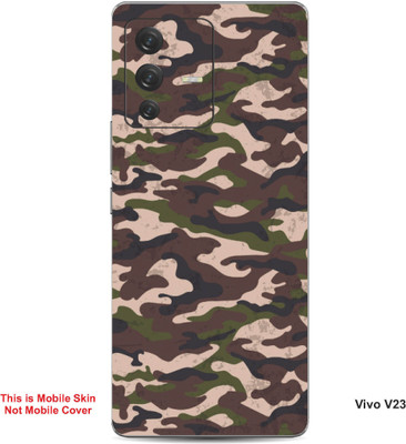 VYBE The Smart Choice Vivo V23 Camouflage Embossed Mobile Skin(Judge Grey 3)