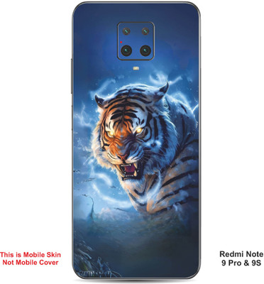 VYBE The Smart Choice Redmi Note 9S Tiger Embossed Mobile Skin(Moonstone Blue 17)