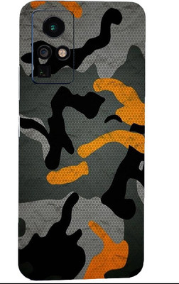 AsSkin Infinix Zero X Pro, zero x pro Mobile Skin(Ultra Super Military Orange Camoflage Skin With High Matte Finish..)