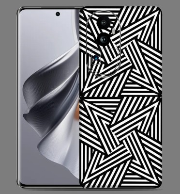 WeCre8 Skin's Oppo Reno 10 pro Plus 5g Mobile Skin(Abstract Line multicolor Mobile Skin)