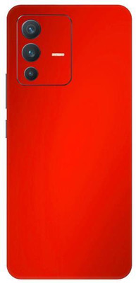 Vcare GadGets Metallic Red Shining vivo V23 5G Mobile Skin(Metallic Red Shining)