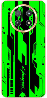 FCS Huawei Enjoy 60X Printed Back skin Mobile Skin(Cyber Punk Green)