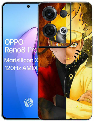 FCS OPPO Reno8 Pro 5G Printed Back Skin: Naruto Uzumaki Mobile Skin(Naruto Uzumaki Skin)