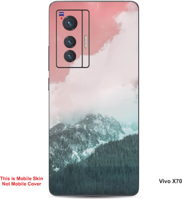 VYBE The Smart Choice Vivo X70 Naturel Mobile Skin(Faded Pink, Cascade 12)