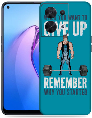 SkinoMania Oppo Reno 8 5G Mobile Skin(Multicolor Never Giveup)