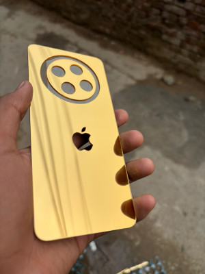 TWROP OPPO F27 5G ACRYLIC MIRROR BACK PANNEL Mobile Skin(Gold)