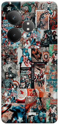 WeCre8 Skin's Realme GT 6T 5G Mobile Skin(Captain America Poster Multicolor Mobile Skin)