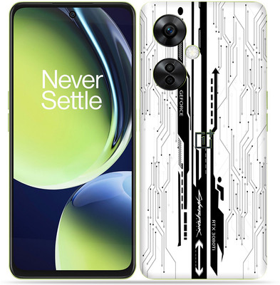 Skinex Oneplus Nord CE 3 Lite 5g, White Cyberpunk Mobile Skin(Multicolor Mobile Skin With camera protector (Back + Camera + Side))