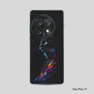 VYBE The Smart Choice One Plus 11 Cat Mobile Skin Mobile Skin(Purply Blue 17)