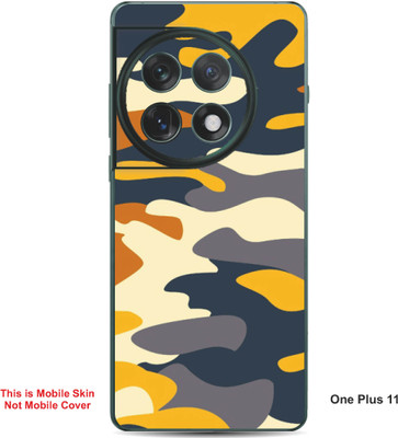 VYBE The Smart Choice One Plus 11 Camouflage Embossed Mobile Skin(Egg White A11)