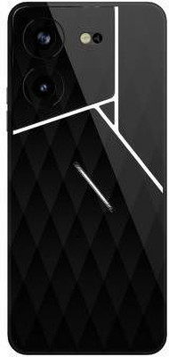 Vcare GadGets Pova 5 Pro (5G) Mobile Skin(Black & Light Grey)