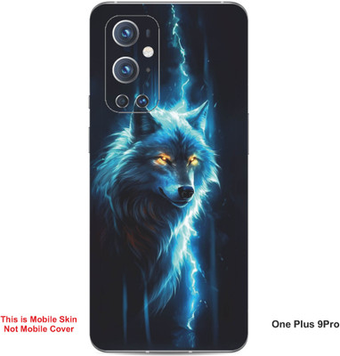 VYBE The Smart Choice One Plus 9 Pro Wolf Embossed Mobile Skin(Curious Blue 26)