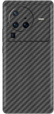 Vcare GadGets X80 Pro 5G Fiber Carbon Gun Metal Back Side Premium Mobile Skin(Fiber Carbon Gun Metal)