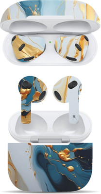 VYBE The Smart Choice Apple Airpods 3rd Generation Abstract Mobile Skin(Multi Colour B19)