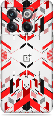 SkinoMania Oneplus 10T Mobile Skin(Red Abstract)