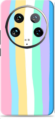 SkinoMania Xiaomi 14 Ultra Premium Vinyl Mobile Skin (Multicolor) Mobile Skin(Fade-Lines)