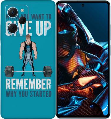 SkinoMania POCO X5 Pro 5G Mobile Skin(Multicolor Never-Giveup)