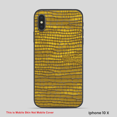 VYBE The Smart Choice iPhone 10X Pattern Mobile Skin(Old Gold 5)
