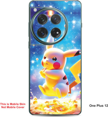 VYBE The Smart Choice One Plus 12 Pikachu Embossed Mobile Skin(Denim Blue 28)