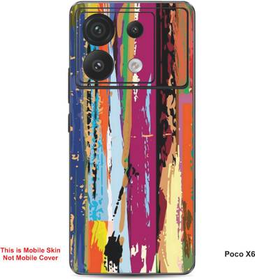 VYBE The Smart Choice Poco X6 Art Embossed Mobile Skin(Indian Yellow 1)