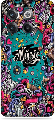 SkinoMania Oneplus 10T Mobile Skin(Multicolor Music Vibes)