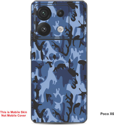 VYBE The Smart Choice Poco X6 Camouflage Embossed Mobile Skin(Judge Grey 1)