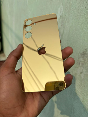TWUAOP SAMSUNG GALAXY S23 FE 5G ACRYLIC MIRROR BACK PANNEL Mobile Skin(Gold)