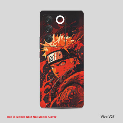 VYBE The Smart Choice Vivo V27 Naruto Mobile Skin Mobile Skin(Reddish Orange A36)